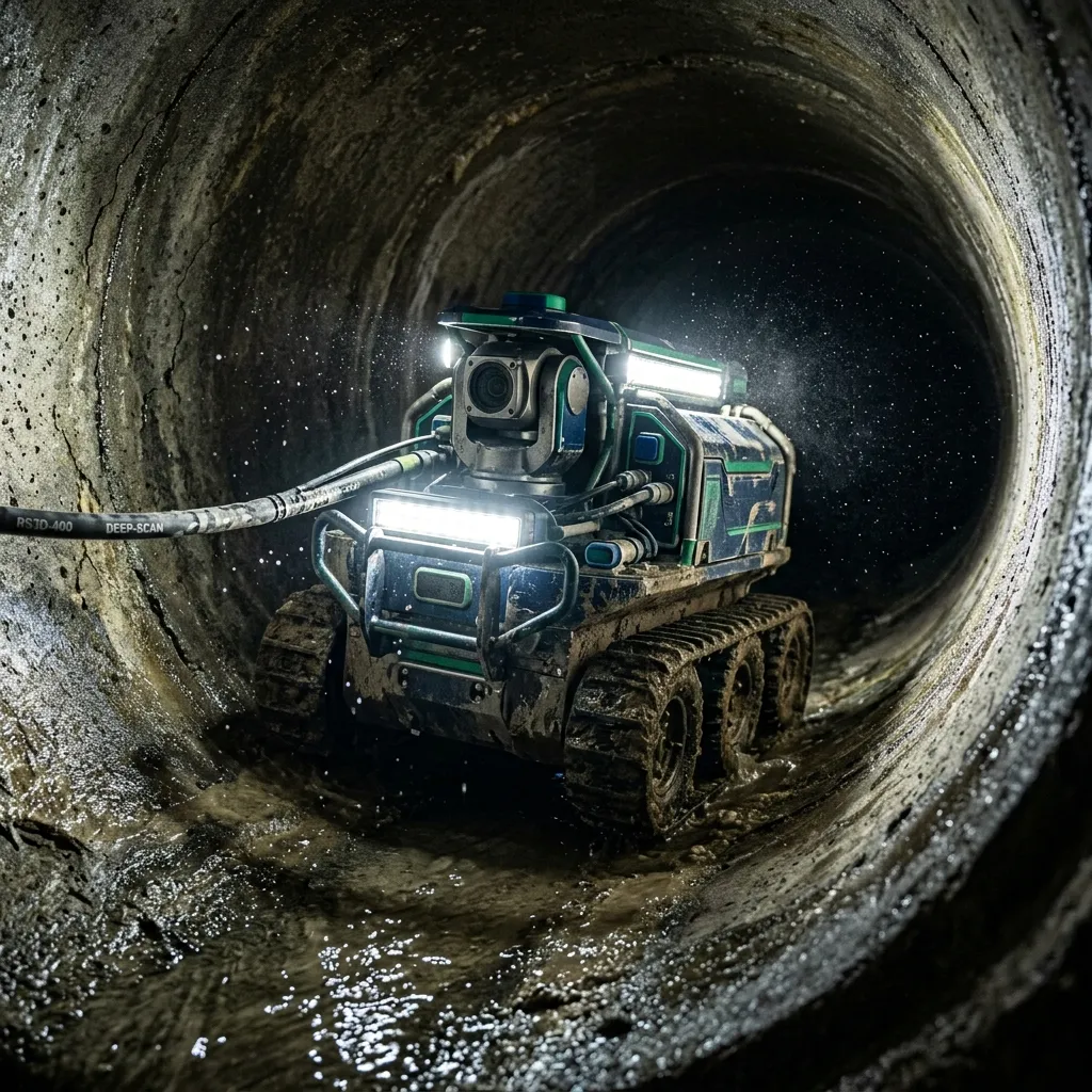 Inspección CCTV con cámara robotizada para tuberías en tu zona
