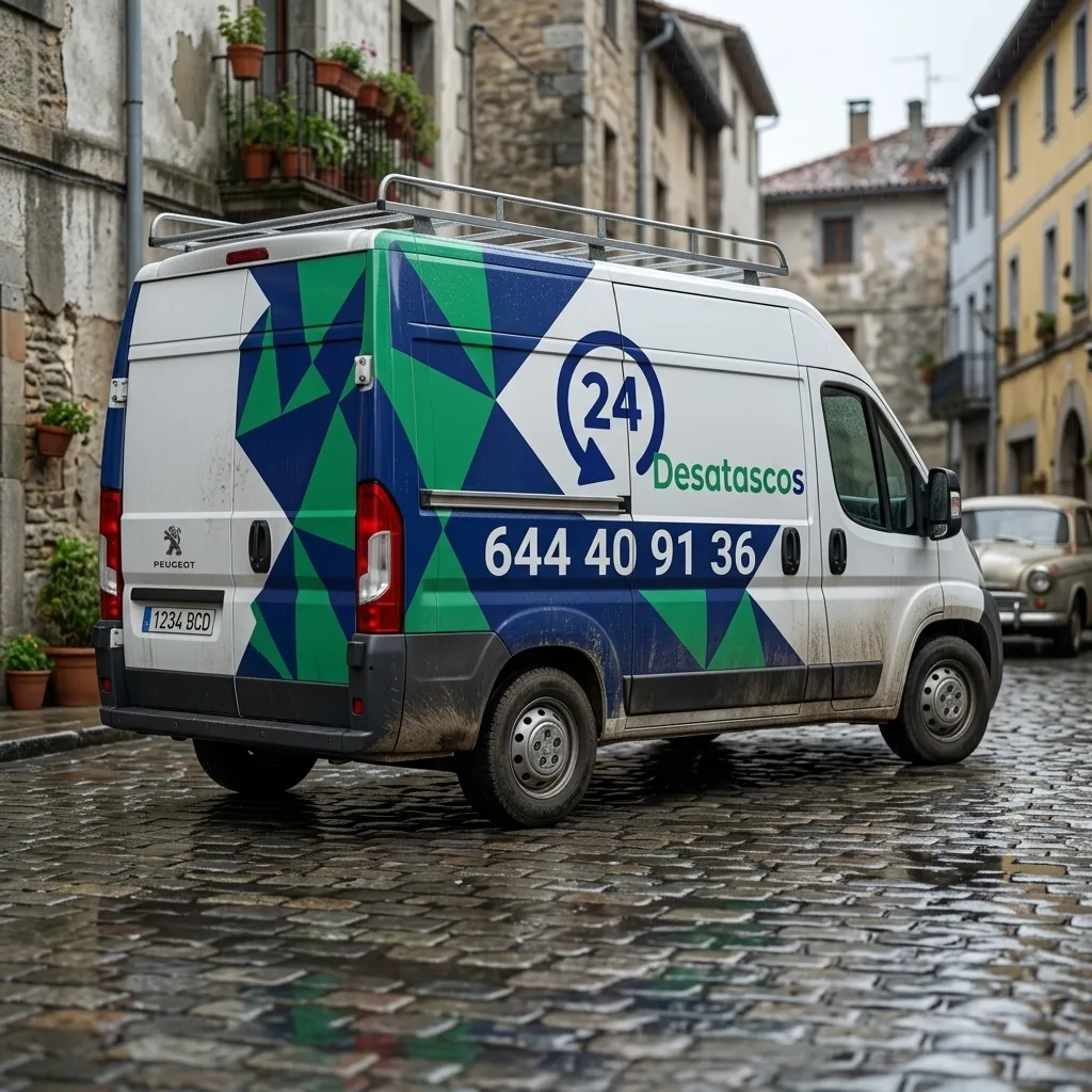 Furgoneta Desatascos rotulada corporativa en tu zona